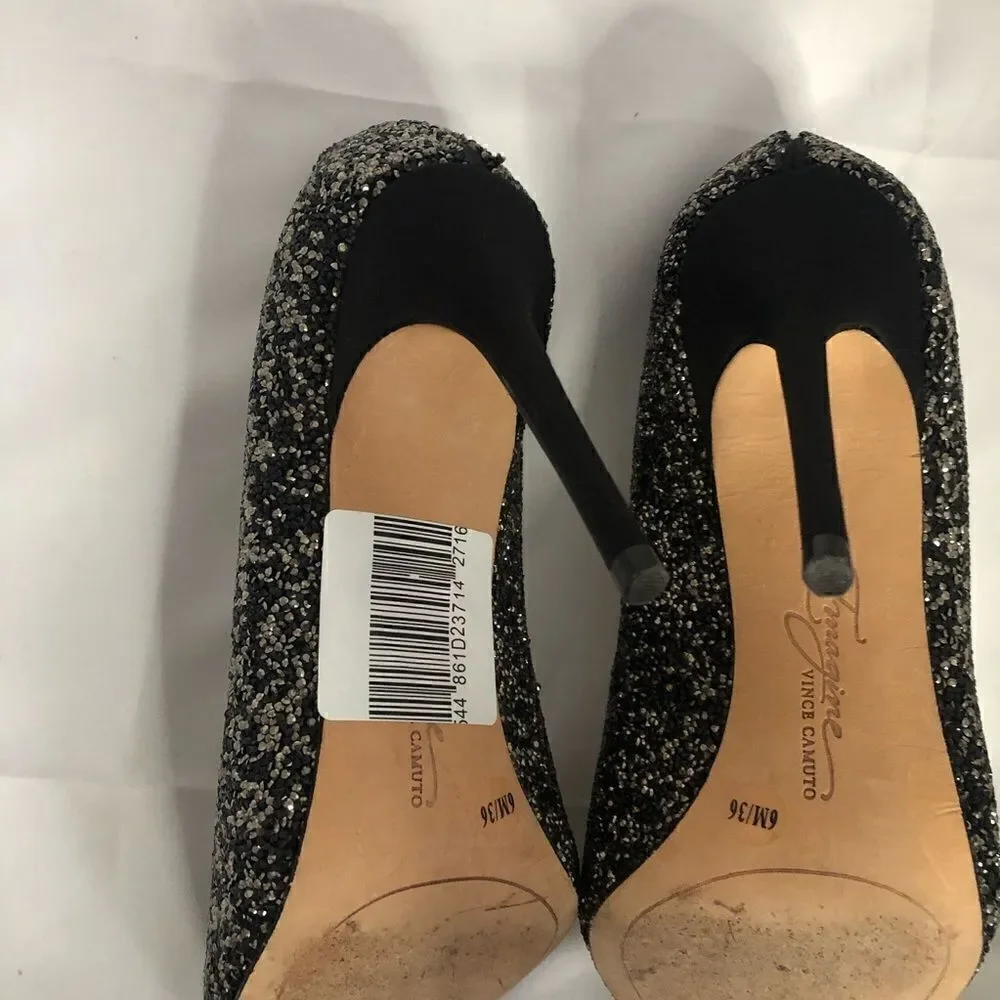 VINCE CAMUTO Olson Crystal Glitter Embellished Pointed Toe Stiletto Pump